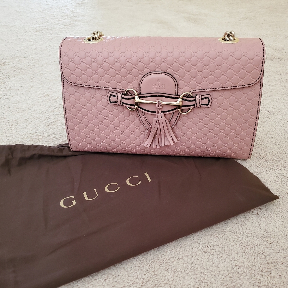 Gucci guccissima emily medium shoulder bag